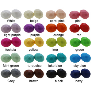 Nouveaux produits Perles en silicone de qualité alimentaire, rondes et hexagonales, couleurs assorties, en vrac, pour la dentition, vente en gros - Product Image 2