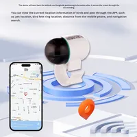 Traceur GPS intelligent sans fil pour animaux de compagnie (oiseaux, chats, chiots) - Localisateur anti-perte étanche avec positionnement global à distance en ABS - Vente en gros
