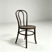 Chaise Thonet en résine PP noire et blanche empilable de haute qualité pour événements et mariages, capacité 300 kg (660 lb), vente en gros