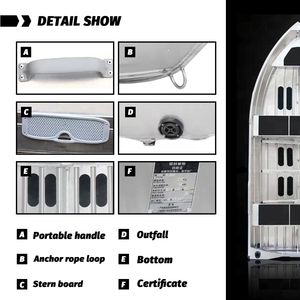 Barcos <span class=keywords><strong>de</strong></span> <span class=keywords><strong>pesca</strong></span> <span class=keywords><strong>de</strong></span> remos <span class=keywords><strong>de</strong></span> aluminio, barcos <span class=keywords><strong>de</strong></span> aluminio <span class=keywords><strong>de</strong></span> fondo plano con cámara <span class=keywords><strong>de</strong></span> aluminio, resistentes y relajantes, a la <span class=keywords><strong>venta</strong></span> - Product Image 3