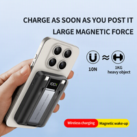 Mackertop Batterie externe portable Li-Polymère 10000mAh avec sortie sans fil Type-C, câble, écran LED, charge rapide PD22.5W, garantie 1 an