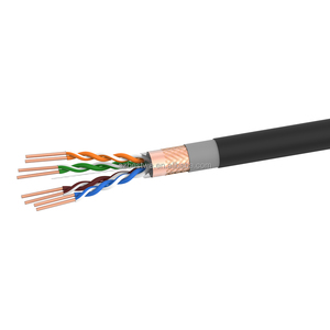 สายเคเบิล Cat5 SFTP CCA สำหรับภายนอกอาคาร ยอดขายดีที่สุด, ฉนวนป้องกันเดี่ยว 0.43/0.45/0.5 มม. 300 ม. ปลอกหุ้ม LSZH, สาย LAN - Product Image 1