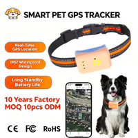 Collier de suivi GPS pour animaux de compagnie 4G, positionnement précis, étanche IP67, longue durée de vie de la batterie, sans frais d'abonnement, personnalisation disponible