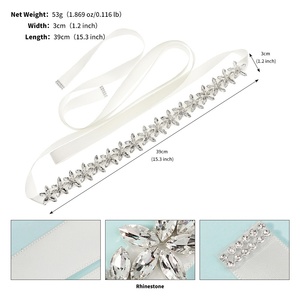 महिलाओं की शादी के भोज के लिए बॉडी चेन नई क्रिस्टल गैंडे रिबन बेल्ट - Product Image 2