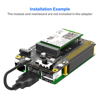 Ahududu Pi Mini PCIe adaptörü 3G/4G/LTE SIM yuvası Samsung ARTIK için destekler/Rock64/Asus Asus/Latte Panda GPIO desteklenen stok