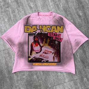 T-shirt vintage surdimensionné personnalisé délavé à l'acide, t-shirt lourd délavé au soleil, streetwear, t-shirt graphique à épaules tombantes personnalisé - Product Image 3