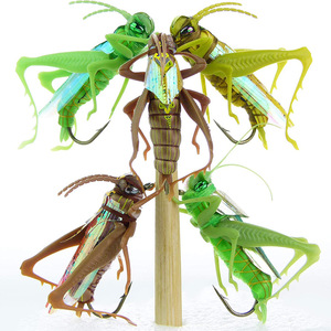 Señuelos de Saltamontes Moscas Secas para Pesca, Cebos de Insectos para Carpa, Trucha, Muskie, Material para Atado de Moscas y Pesca con Mosca - Product Image 2