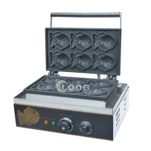 电动厨房设备鱼形蛋糕华夫饼锅机商用泰雅烧机