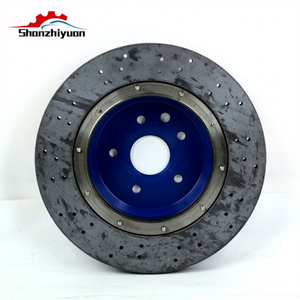 Discos de Freno de Cerámica de Carbono Flotantes Modificados, Kit de Caliper de Freno de Fibra Larga para Honda <span class=keywords><strong>CRV</strong></span> HRV Civic - Product Image 1
