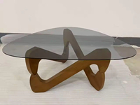 Table basse moderne de luxe en gros à prix abordable avec plateau en verre, table d'appoint pour le thé, tables basses pour le salon
