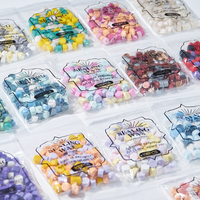 Vente en gros fabricant : Granulés de cire à cacheter octogonaux, modernes, multicolores, 35g, 100 pièces, pour peinture à la cire, petites nouveautés pour fêtes