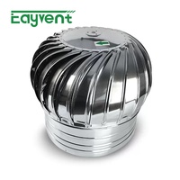 Ventilateur de toit à turbine en acier galvanisé thermolaqué, à entraînement éolien, sans alimentation électrique, extracteur d'air rotatif pour toiture