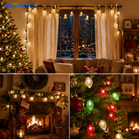 Guirnalda de Luces LED Pixel RGB Beamy C9 para Exteriores, Decoración Navideña con Forma de Árbol para Fiestas, Bodas y Hogar