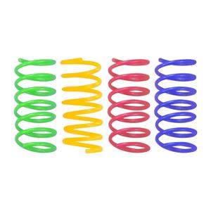 Çevre dostu renkli bahar kedi oyuncaklar 4 komik plastik kedi oyuncaklar toptan evcil hayvan malzemeleri Amazon sınır ötesi - Product Image 6