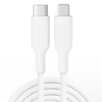 Câble de charge rapide USB-C PD 20W certifié MFI personnalisé, 3 pieds, 6 pieds, 2.1A, 3A, gaine en nylon, pour iPhone 11-14