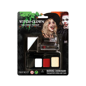 Kit de peinture de visage de sorcière et de clown d'<span class=keywords><strong>Halloween</strong></span> avec <span class=keywords><strong>maquillage</strong></span> SFX non toxique de faux sang pour enfants et adultes - Product Image 2