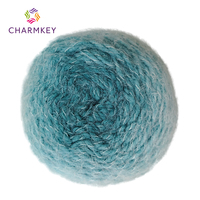 Soft Long Plush Rainbow Ball Yarn Acrylic Nylon Blended Fuzzy Hand Knitting Crochet Yarn for Scarf Hat Sweater DIY