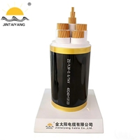 Cable de Alimentación Industrial y para Estaciones de Energía, 4 Núcleos de 240 mm + 1 Núcleo de 120 mm, ZC-YJV, Núcleo de Cobre, Aislamiento XLPE, 0.6kV