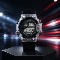Montre numérique multifonctionnelle créative lumineuse tendance pour enfants, garçons et filles, résistante à l'eau 3 ATM pour sports de plein air