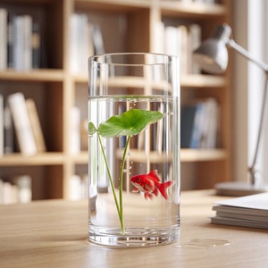 <span class=keywords><strong>Vaso</strong></span> in Vetro Trasparente Cilindrico LUMORA Living Luxury per Fiori Freschi, Candele Galleggianti, Decorazione Tavoli Matrimonio - Product Image 3