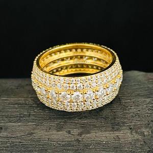 แหวนแต่งงานเพชรเม็ดใหญ่สีทอง14K - Product Image 4