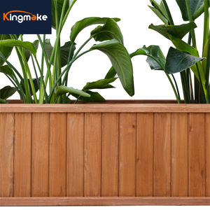 Jardinera de madera rectangular grande resistente a la corrosión <span class=keywords><strong>para</strong></span> jardín, balcón, <span class=keywords><strong>terraza</strong></span> - Product Image 4