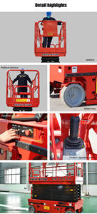 Plataforma elevadora de tijera EVERSTAR más vendida con estabilizadores, garantiza seguridad en terrenos blandos - Product Image 2