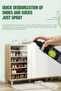 Natural Formula Shoe Cleaner Spray For Shoe Smell Remover Air Freshener Sneaker Deodorizer Shoe Odor Spray