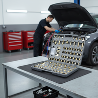 Kit de 109 pièces universel pour la détection de fuites de réfrigérant automobile et la vérification des systèmes de climatisation
