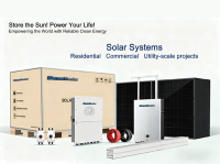 Système de stockage solaire hybride complet 12 kW, tous les composants prêts à l'emploi, prise en charge de la nomenclature personnalisée pour les distributeurs et les installateurs solaires