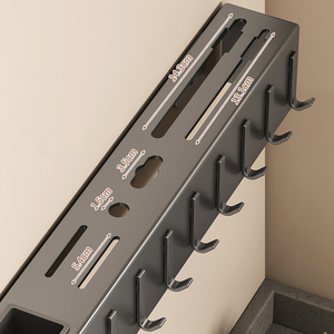 Wholesale Wholesale Household Organizer Rack Wall Mounted Knife Holder <b>Kitchen</b> <b>Storage</b> Shelving <b>Units</b> Tableware Shelf With Towel - Product Image 3