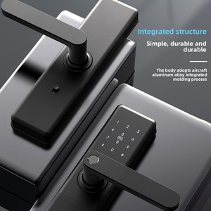 Nueva Cerradura Inteligente Tuya para Puerta de Madera con Huella Dactilar Biométrica, para Apartamento, Habitación Familiar, WiFi, Aleación de Aluminio, Cerraduras Inteligentes - Product Image 4