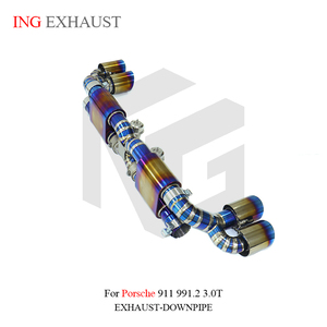 Système d'échappement Catback en titane ING pour 991.2 3.0T avec pièces de performance automobile de haute qualité - Product Image 4
