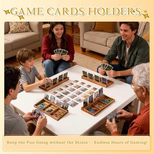 Cross-border wooden <b>playing</b> <b>card</b> display rack, <b>playing</b> <b>card</b> recess storage rack, <b>playing</b> <b>card</b> display base, <b>playing</b> <b>card</b> holder - Product Image 5