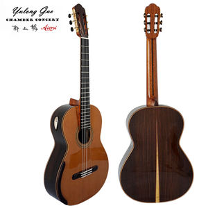 <span class=keywords><strong>Guitarra</strong></span> Clásica Yulong Guo Hecha a Mano con Doble Cámara Superior de Nomex, Totalmente de Madera Maciza, Diapasón Elevado y Orificio de Sonido Lateral - Product Image 6