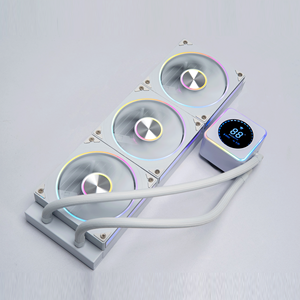 Pendingin Cair Digital ARGB 360 Edisi Putih, Radiator Tiga Kipas dengan Layar yang Dapat Diprogram, ARGB Ultra-Terang - Product Image 6