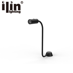 Dimmable Led <strong>Wall</strong> <strong>Mounted</strong> Reading <strong>Light</strong> <strong>With</strong> Flexible Gooseneck Touch <strong>Plug</strong>-in Bedside Reading <strong>Wall</strong> Lamp - Product Image 4