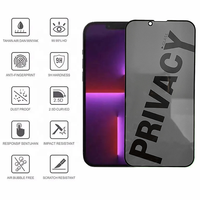 Protecteur d'écran anti-espion à couverture complète pour iPhone 15PRO MAX verre de confidentialité pour iPhone 7 8 Plus XS Max XR verre trempé