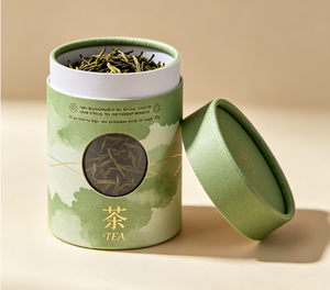 Tubo de Papel para Té con Tapa a Prueba de Humedad, Impresión en Lámina Dorada, Reciclable, para Almacenamiento de Bebidas - Product Image 2