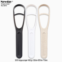 Racleur de langue de conception succincte, nettoyeur de langue pour adulte, emballage de carte Blister individuel, usine OEM
