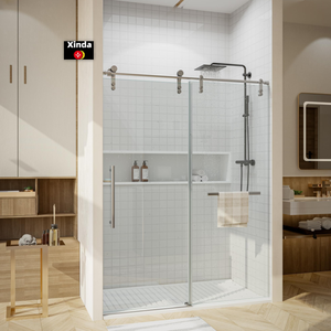 Coin Quadrant <span class=keywords><strong>Armoire</strong></span> de douche Salle de bain <span class=keywords><strong>Porte</strong></span> de douche <span class=keywords><strong>coulissante</strong></span> en verre trempé - Product Image 5
