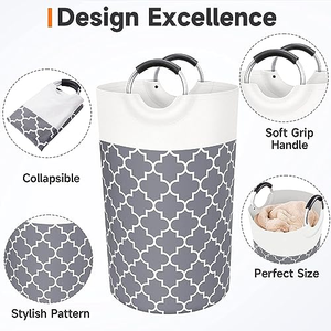 Dirty Garment Foldable Collapsible Bathroom <b>Bag</b> Toy <b>Storage</b> Hamper Fabric Washing Clothes <b>Laundry</b> Basket <b>Bag</b> - Product Image 4
