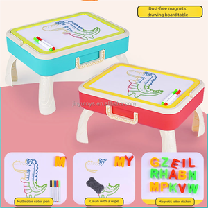 Groothandel 2 In 1 Vroege Educatie Tekentafel Speelgoed Schilderij Set Kind Tekentafel Voor Onderwijs Blok Gebouw Tafels Bureau Speelgoed - Product Image 2