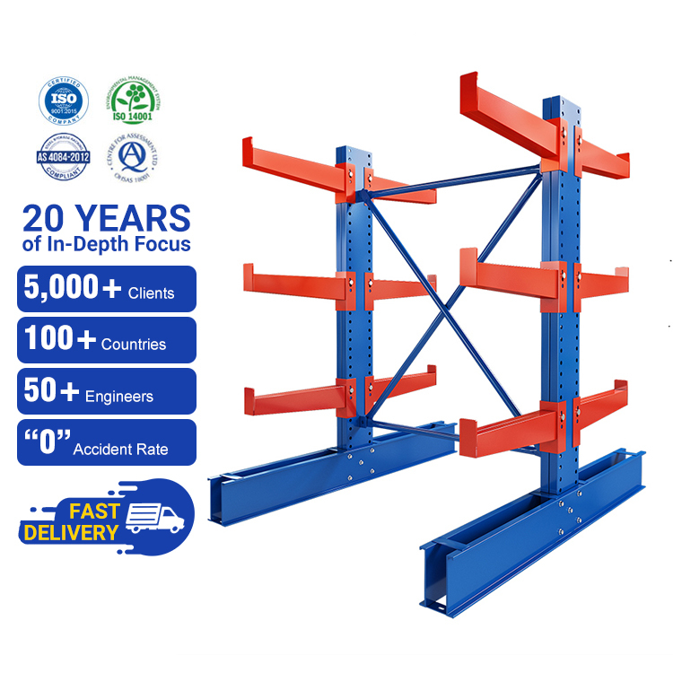 Industrial Cantilever Warehouse Rack Customized Layer