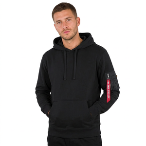 Sweat à capuche décontracté pour homme, style streetwear, couleur unie, hiver, séchage rapide, respirant, pour aventures intérieures et extérieures, coupe polyvalente - Product Image 1
