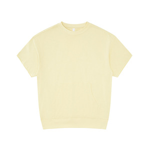 MT2700 T Shirt Manufacturer Wholesale Custom 100% Cotton Kangaroo Pocket T Shirts Oversized <b>TShirts</b> for Men - Product Image 4