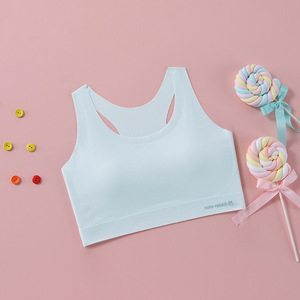 Y9246 Zachte Kinderen Sport Bralette Semi-Vaste Pads Schoolmeisjes Hardloopbh 'S Met Ademende Mesh-Rug Meisjesbeha - Product Image 6