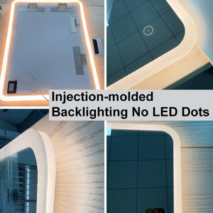 Nouveau <span class=keywords><strong>miroir</strong></span> intelligent NewThingLine <span class=keywords><strong>de</strong></span> forme rectangulaire moderne sans cadre <span class=keywords><strong>avec</strong></span> cadre moulé par injection pour les entrepreneurs en travaux publics - Product Image 6