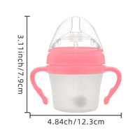 Biberón de alimentación para bebés PPSU sin BPA, taza de leche, pezones de silicona de grado alimenticio, biberones de lactancia con patrón de dibujos animados para bebés