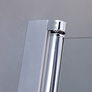 Porte de salle de bain à double ouverture, verre occultant, charnière sans cadre, enceinte de douche, porte de douche - Product Image 5
